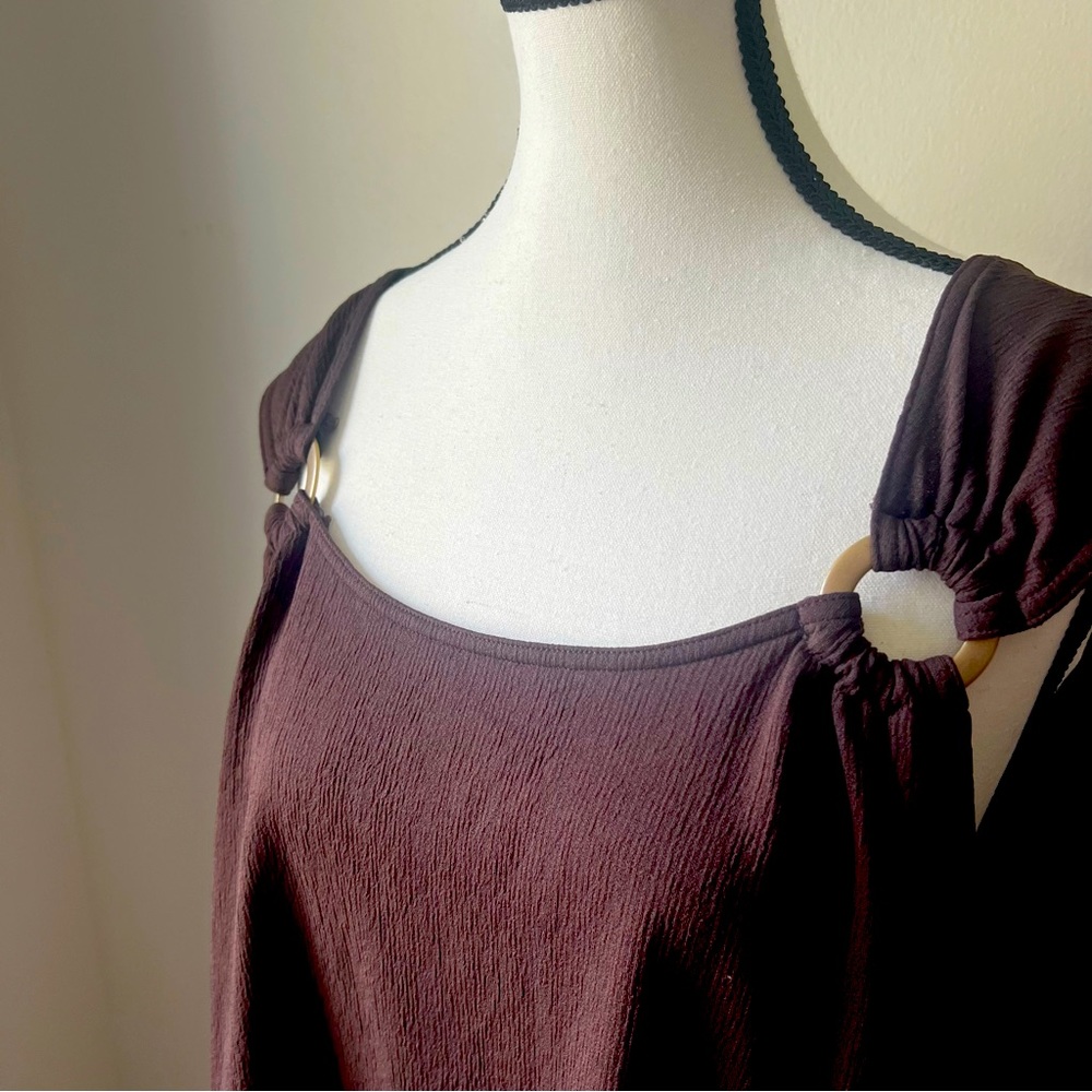 Croft and Barrow | Coverup | XXL | Brown with bronze metal detail